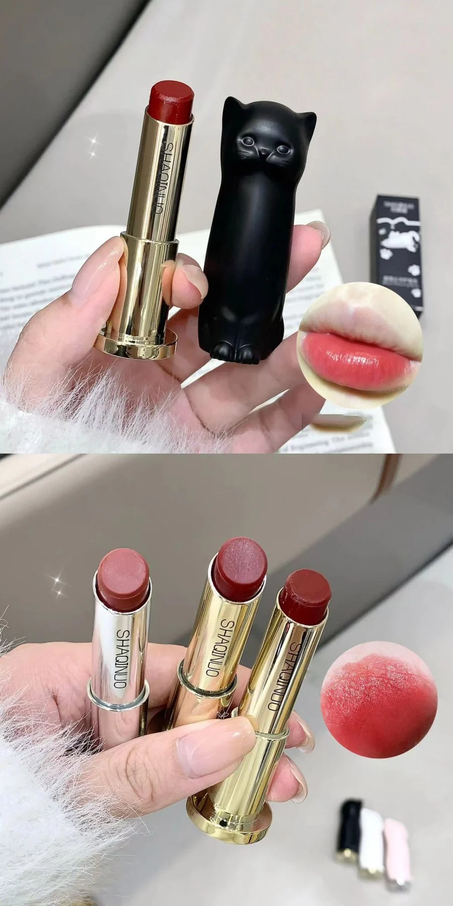 Description Picture 6 of itemPurple Rose Moisturizing Lip Stick Crystal Jelly Colored Lip Balm Anti-chapped Lip Care Smoothens LipLines Base Clear Lipstick