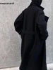 Mauroicardi Autumn Winter Oversized Long Thick Soft Warm Black Wool Blends Coat Men Luxury Designer Clothes Woolen Overcoat 2024 5