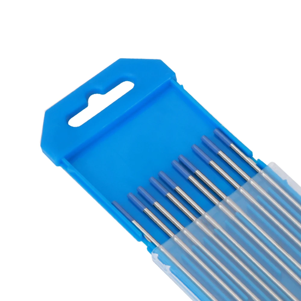 10pcs 2% Lanthanated WL20 TIG Tungsten Electrode 1.0 1.6 2.0 3.0 3.2 4.0 mmx 150 175mm Blue Metalworking tungsten electrodes