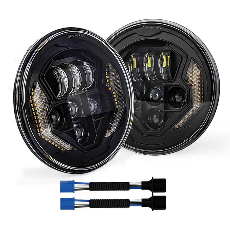 

Новинка, фары головного света для внедорожников Wrangler, 12 В, 60 Вт, 55 см, 1 пара