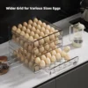 Clear 60 Egg Container for Refrigerator, Egg Holder for Fridge,Stackable Egg Storage Container, Egg Fresh Storage Box Tray 5