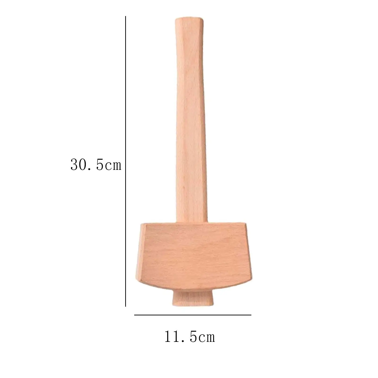 Woodworking Mallet 12'' Small Portable Woodworking Tool Manual Ice Hammer Mallet for Woodworking Leather Work DIY Wood Carving 6