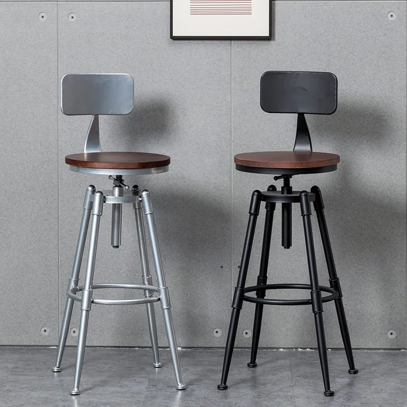 

Backrest Nordic Bar Stools Bedrooms Library Pedicure Computer Barber Bar Stools Counter Ergonomic Sgabello Cucina Home Furniture