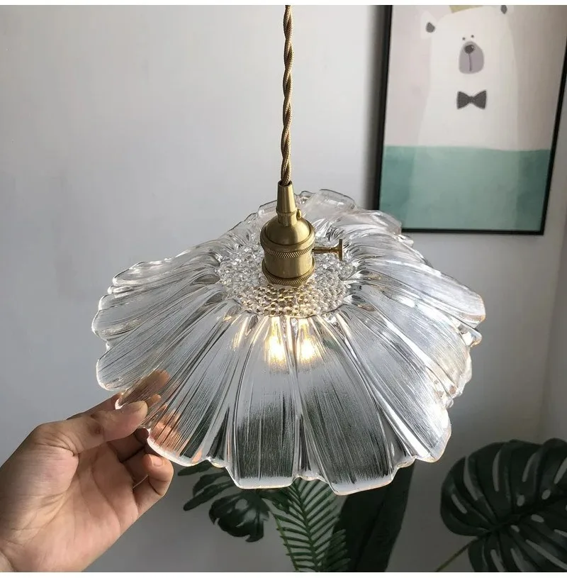 Vintage Flower Glass Ceiling Lamp 6