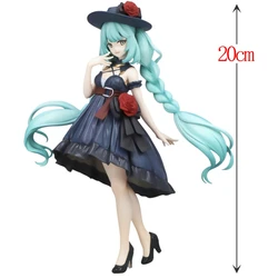 Hatsune Miku 20cm Anime Figurines Trio - Kawaii Collectible Toy Gift PVC (No Box)