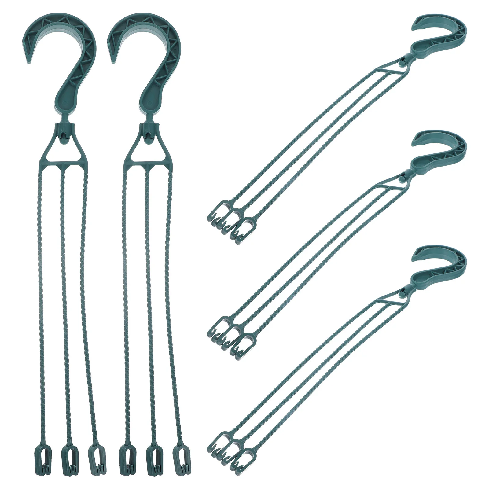 

5 Pcs Hanging Basin Hook Flower Pot Hanger Plastic Flowerpot Hooks Pots Planters