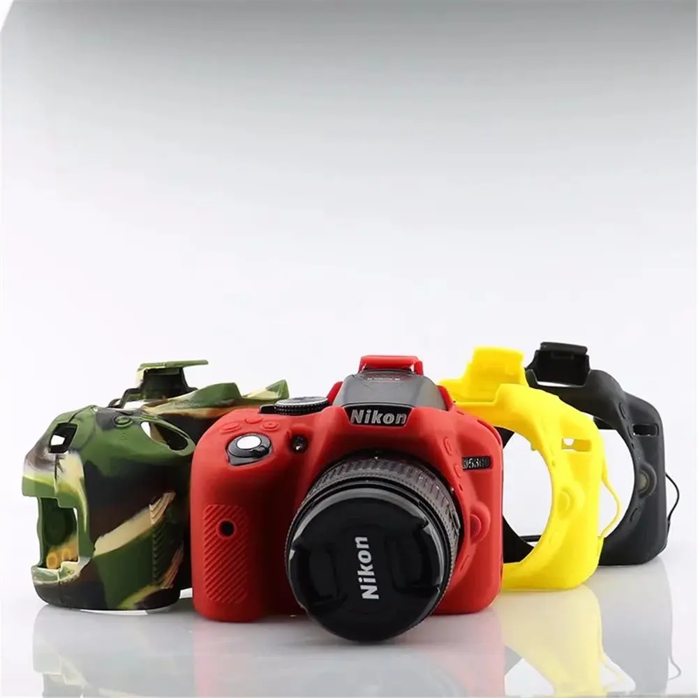Soft Silicone Armor Body Case For Nikon D5300 Protective Camera