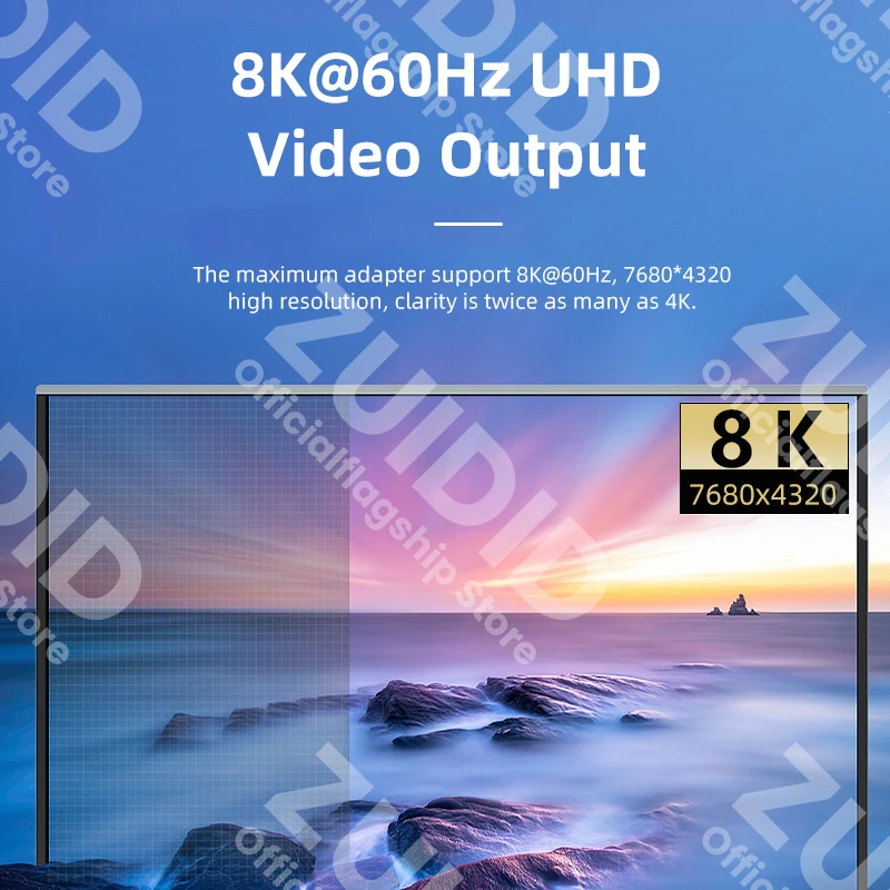 미니 USB4.0 40Gbps Thunderbolt 3 어댑터 Macbook Pro Air Dell 용 8K @ 60Hz USB 유형 C 남성-남성 PD100W 충전기 데이터 변환기