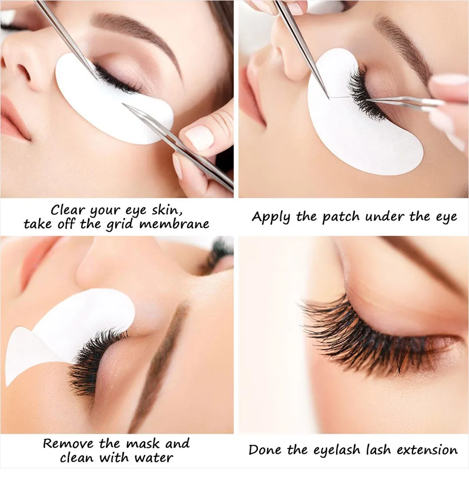 Description Picture 6 of item1Pair Reusable Eye Pads Silicone Stripe Lash Lift Eyelash Extension Hydrogel Patches Under Eye Gel Patches Beauty Makeup Tools