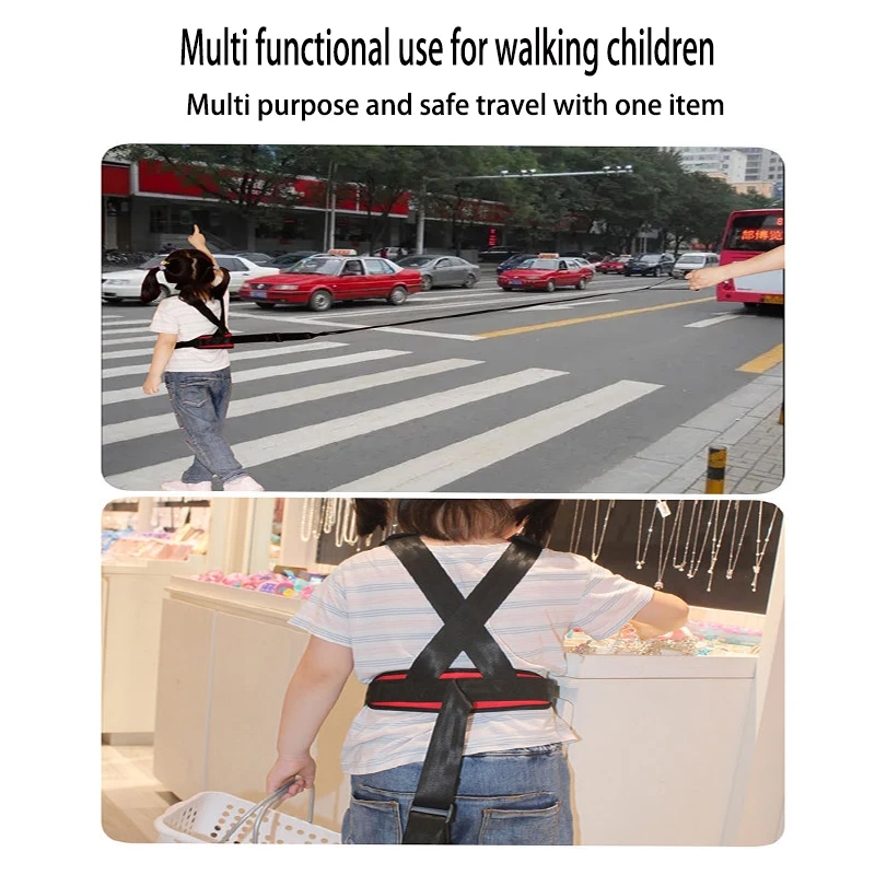 Car Motorcycle Children's Portable Ride Easy To Install Anti Wandering Safety Vest Go Out For Walking Anti Lost Vest Straps