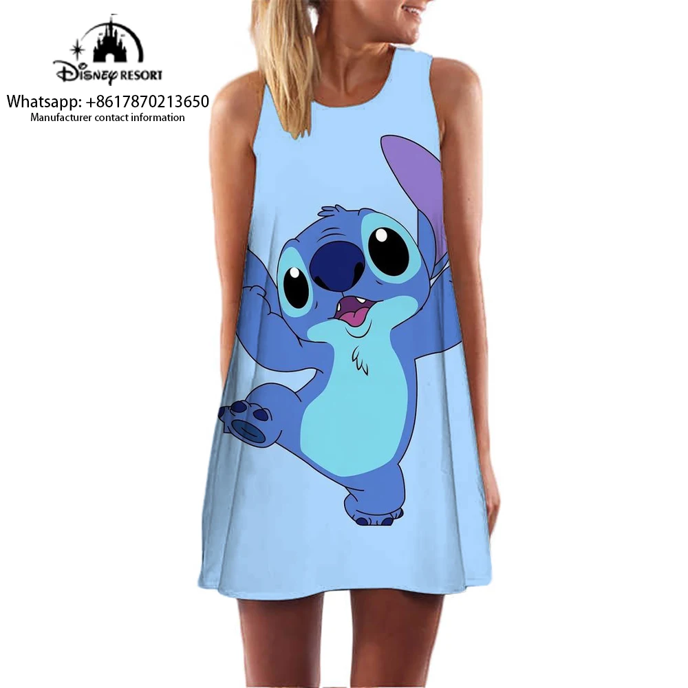 

2024 Pajamas Women Summer Sleeveless Pajamas Dress 3D Cartoon Cute Home Clothes Can be Weared Sleeveless Dresses