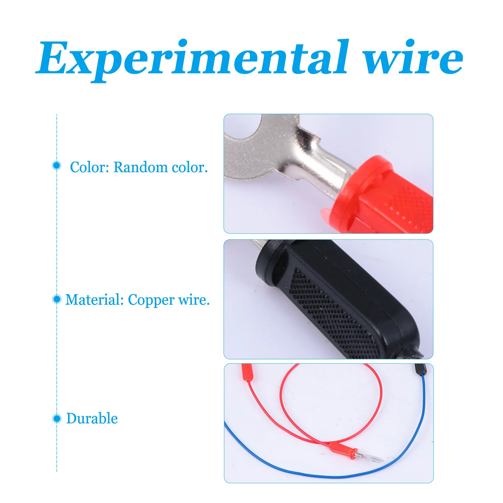 물리학 수업 실험을위한 6Pcs 교육용 U 자형 포크 와이어 라인 홈 과학 프로젝트 교육 도구