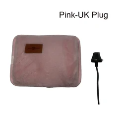 Universal Plug Soft Explosion - Proof Electric Hand Warmer Bag (Pink - UK plug)
