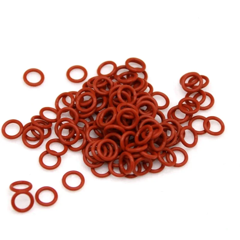 Rubber O Rings VMQ Silicone OD 10-80mm Thickness CS 3/3.5/4/5mm