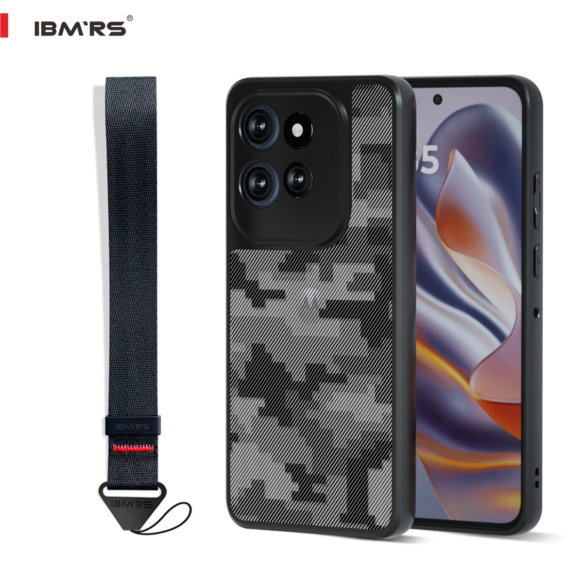 Military Camo Shockproof Case with Lanyard - Army Style Protective Cover