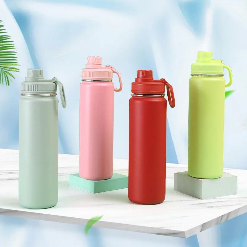 

710ml Lulu Insulated Water Cups Sports Bottle Water Bottles Stainless Steel Pure Titanium Vacuum Portable Leakproof Outdoor Cup