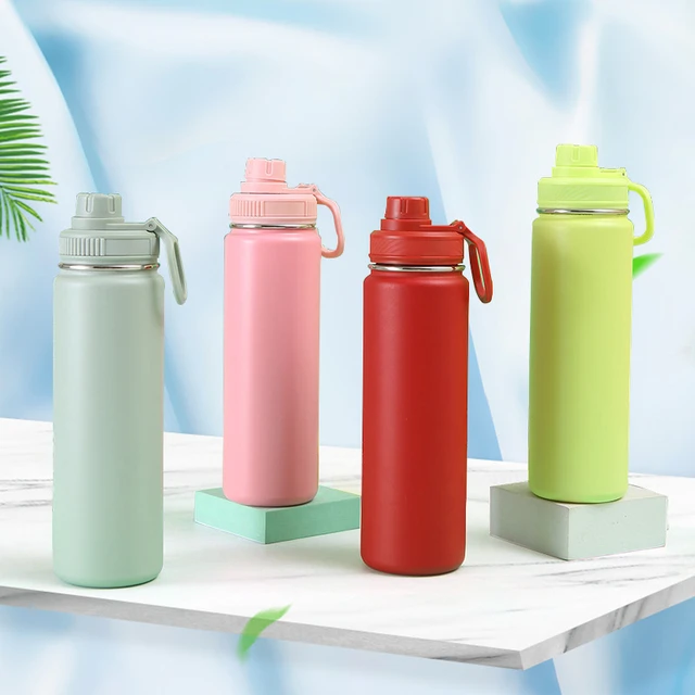 710ml Lulu Insulated Water Cup Sports Bottle Water Bottles Stainless Steel  Pure Titanium Vacuum Portable Leakproof Outdoor Cup - AliExpress