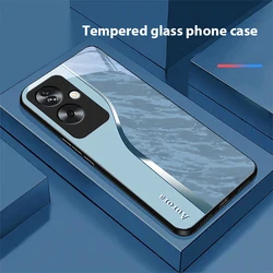 Water Pattern Purple Tempered Glass Black Phone Case - Oppo Reno 12F 5G (BLH - BLH24092626)