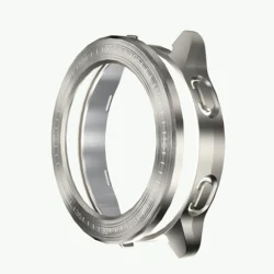 Premium Electroplated Wire Drawing Protective Shell with Bezel for Xiaomi Watch S3 (Titanium-Scale)
