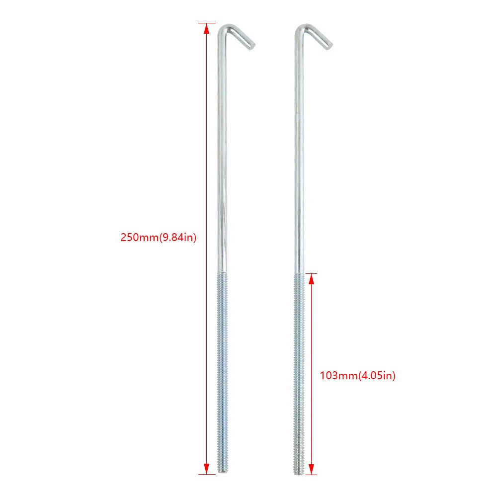 Battery Tie Down Bracket 200mm 250mm SET Iron Universal Auto Battery Mount Holder