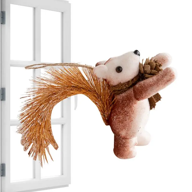 

Украшения в виде белок для рождественской елки, имитация белки, украшения для рождественской елки, необычное украшение для окон