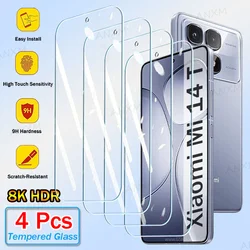 Premium Tempered Glass Screen Protectors - 2-4 Pack for 2Pcs HD Glass (For Xiaomi 14T)