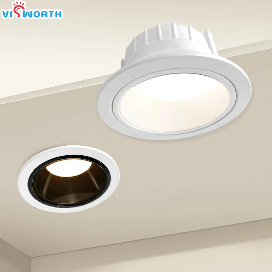 10W 12W Led Downlight Recessed Ceiling Lamp Spotlight 110V 220V 240V Round Led Panel Light Warm Cold White SMD2835