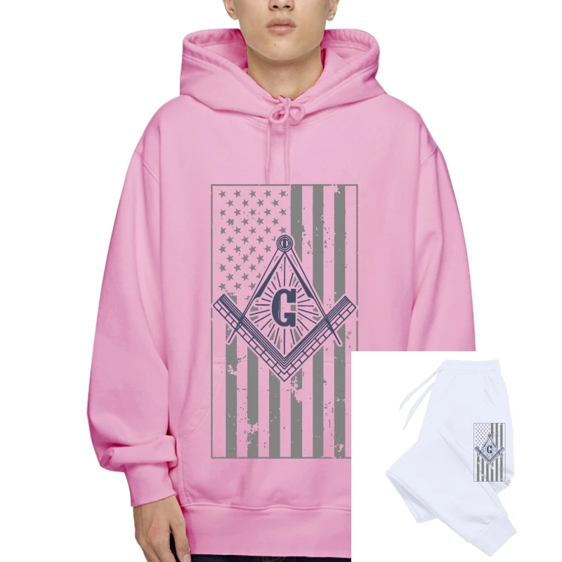 

Freemason Square &Amp Compass Us Flag Masonic New Fashion Men Men'S Cotton Warm Sweatshirt Pullovers