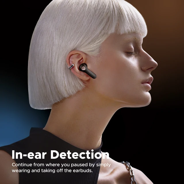 Беспроводные наушники SoundPEATS Air3 Deluxe HS Hi-Res Audio Bluetooth-наушники с LDAC, большой драйвер 14,2 мм, обнаружение вкладышей 5