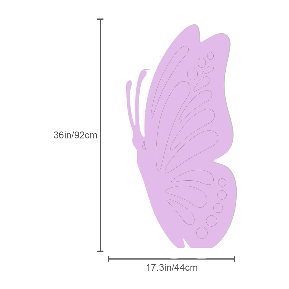 Ghirlanda Festone 'We Are Enchanted To Meet You' Rosa E Viola Glitterata Con Farfalle - 16 Pezzi Per Baby Shower E Rivelazione Genere - 4