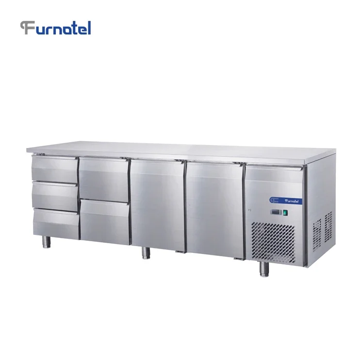 2 Doors Fancooling Undercounter Refrigerator Restaurant Stable Operation Commercial Kitchen Freezing Equipment - Image 4