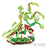 Insect World City Creativity Animal Butterfly Mantis Dragonfly Beetle Building Blocks Toys Desktop ornaments Bricks Kids Gift 5