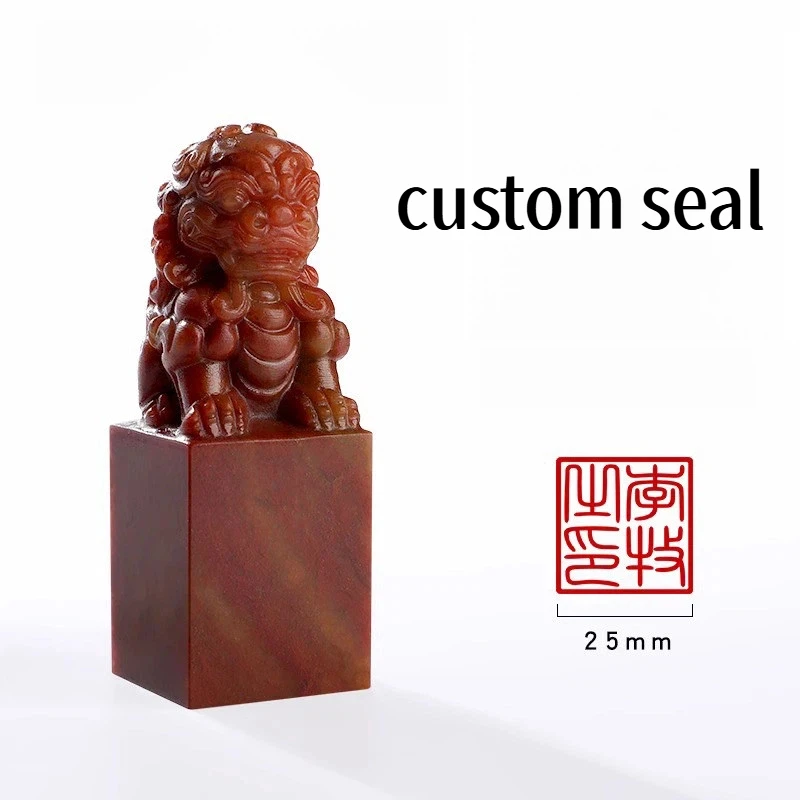 Shoushan Stone Seal Carving 중국 서예 그림 이름 서명 컬렉션 북 아트 맞춤형 맞춤형 스탬프