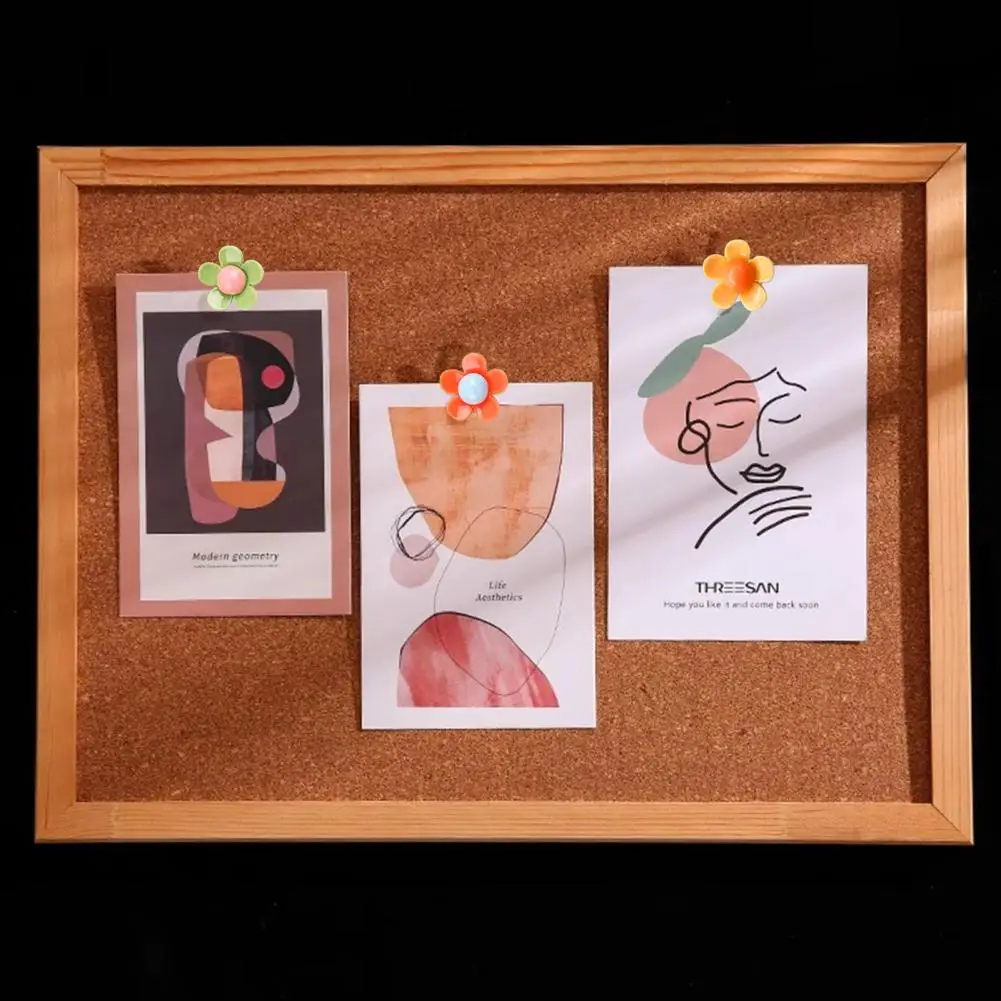 

Булавки для рекламной доски, Цветные Цветочные булавки, декоративные большие пальцы для офиса, дома, доска для объявлений, белая доска, Настенная карта