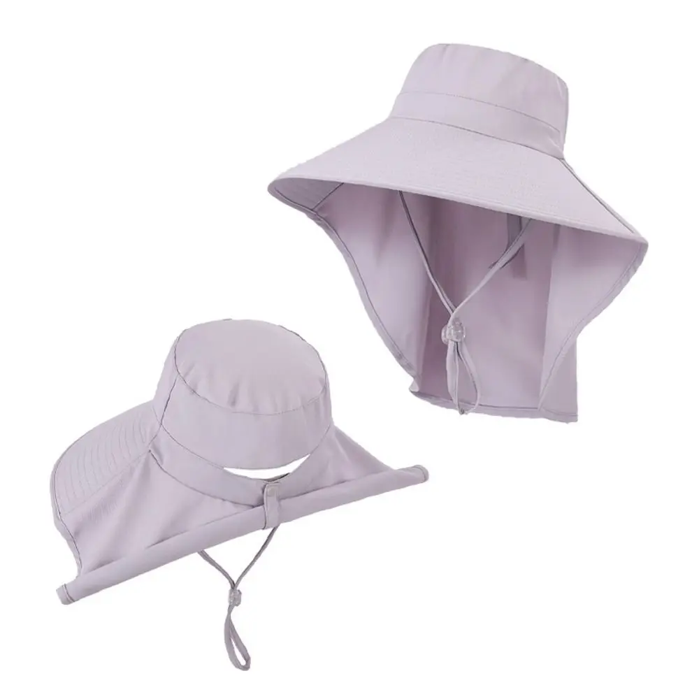 UV Anti Outdoor Fisherman Hat 2024 Wide Brim Shawl Fashion Sunscreen Ponytail Cap Fishing Hiking Sun Visors Women Summer Hat