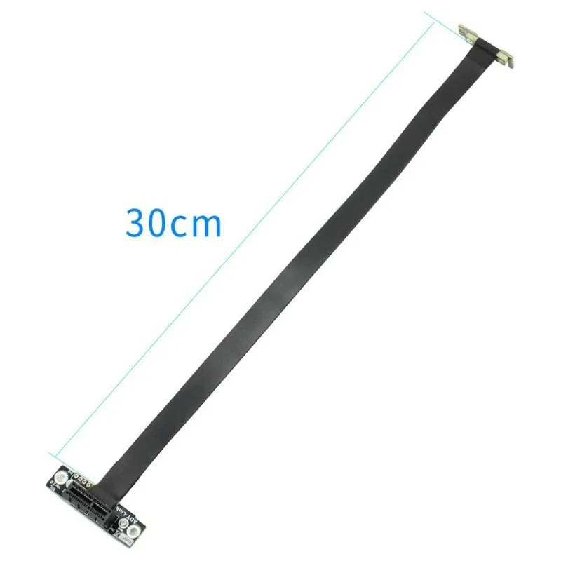 PCIE X1 Riser Cable Dual 90 Degree Right Angle PCIe 3.0 x1 to x1 Extension Cable 8Gbps PCI Express 1x Riser Card Ribbon Extender pcie riser cable