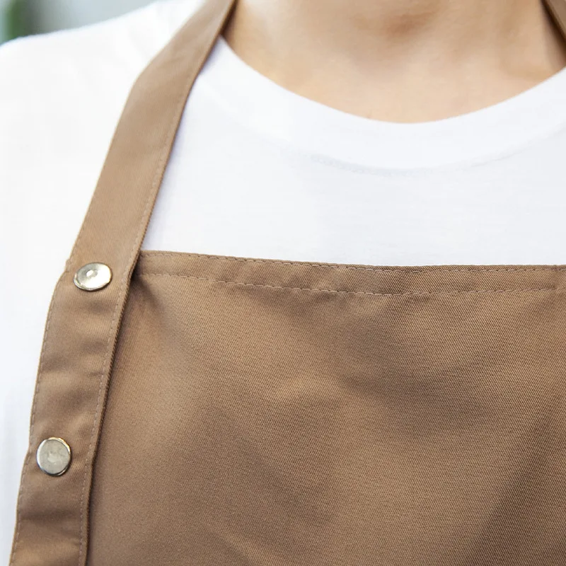 C782 Hanging Neck Apron Kitchen Home Cooking Work Clothes Apron Coffee Shop Apron Canvas Kitchen Aprons Work Clothes