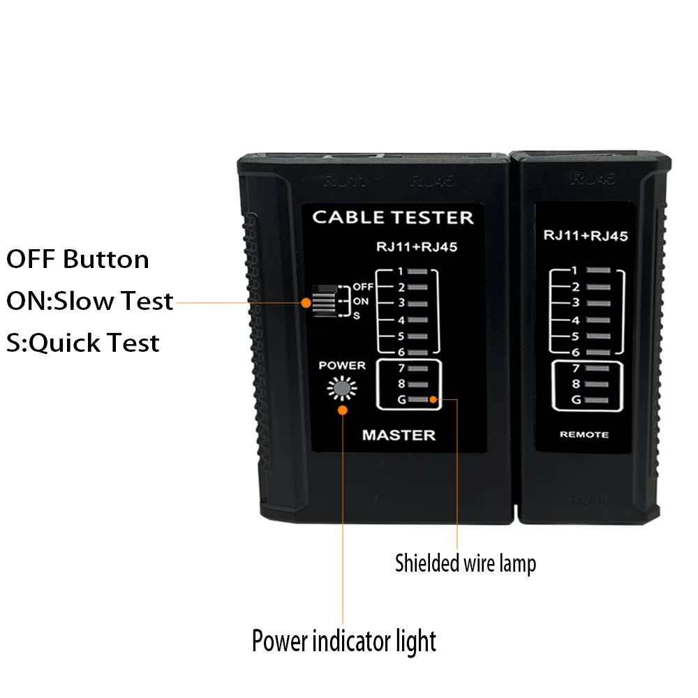 Cable lan tester Network Cable Tester RJ45 RJ11 RJ12 CAT5 UTP LAN Tester Networking Tool network Repair,network cable tester