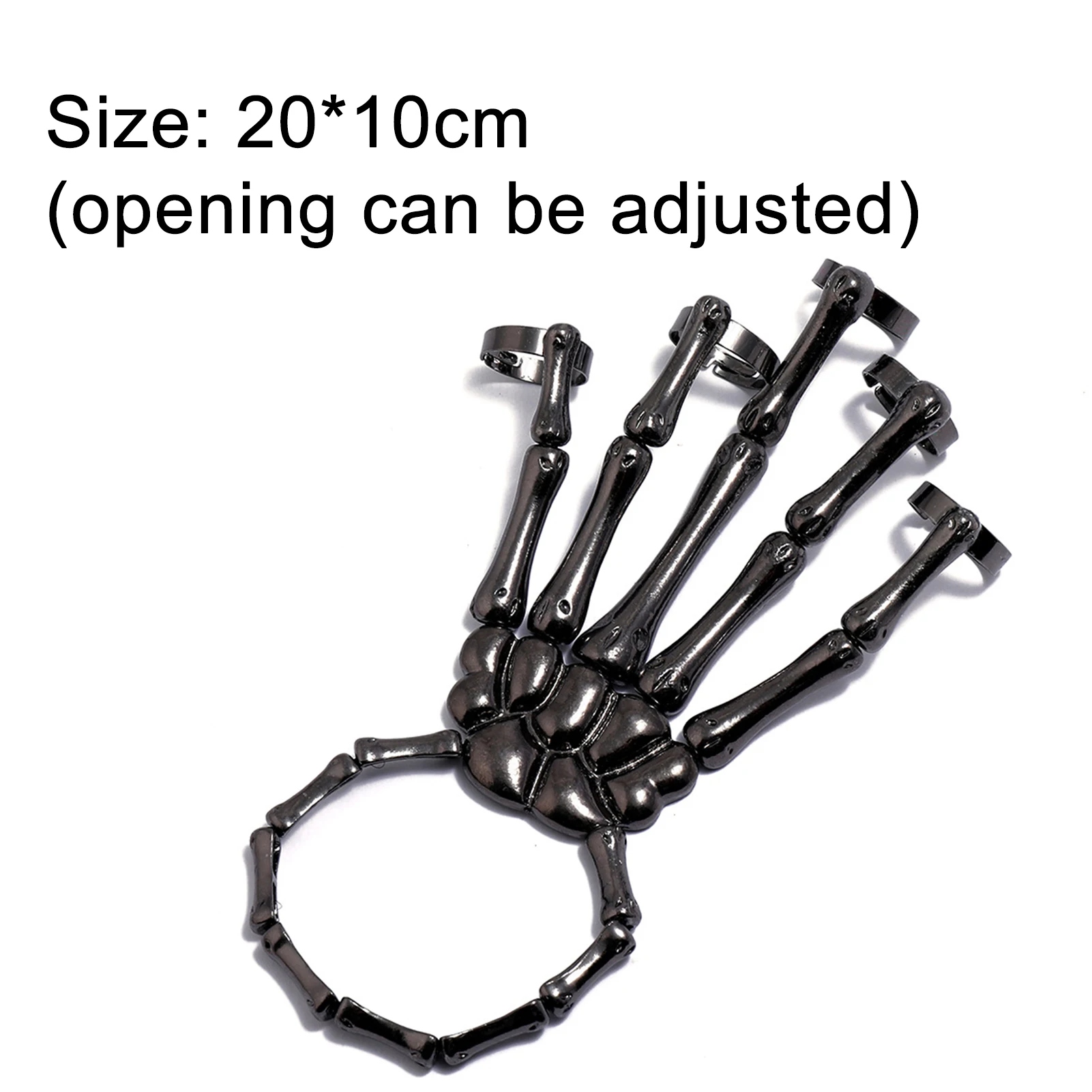Bracelet jewelry Halloween bracelet For women Gothic punk Hand skull skeleton Elasticity adjustable Bracelet bangles Femme party accessories
