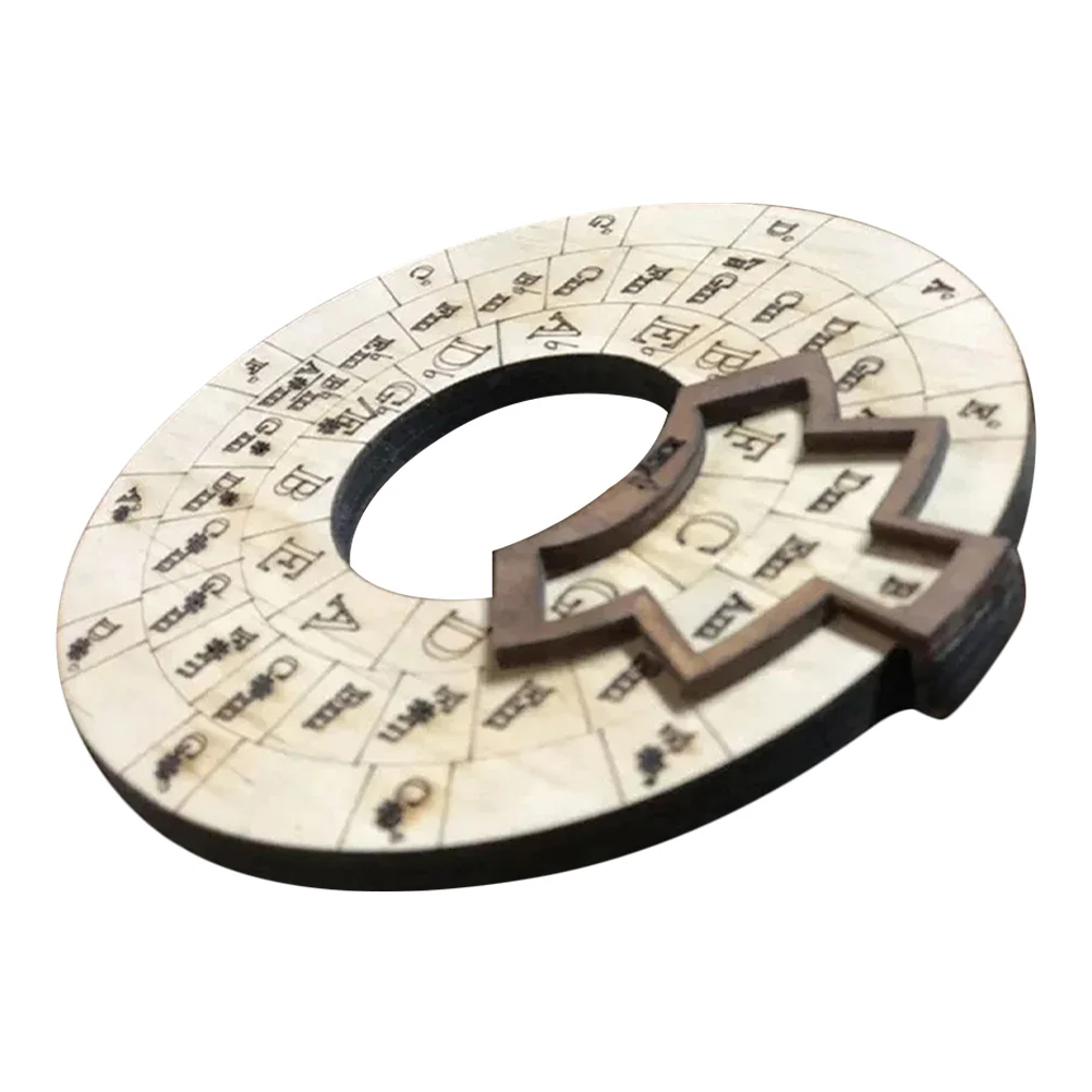 

Round Music Melody Wheel Tool Wooden Chord Wheel Musical Instrument Accessories For Guitar Ukulele Piano Bass