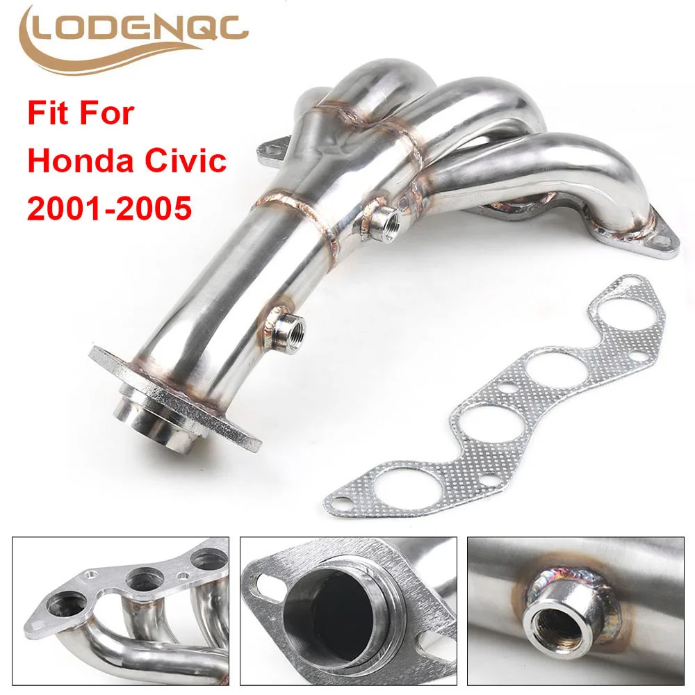 

Выпускной коллектор из нержавеющей стали для 2001-2005 HONDA CIVIC DX/LX D17 1,7 EM2/ES1 высокого качества LC101920