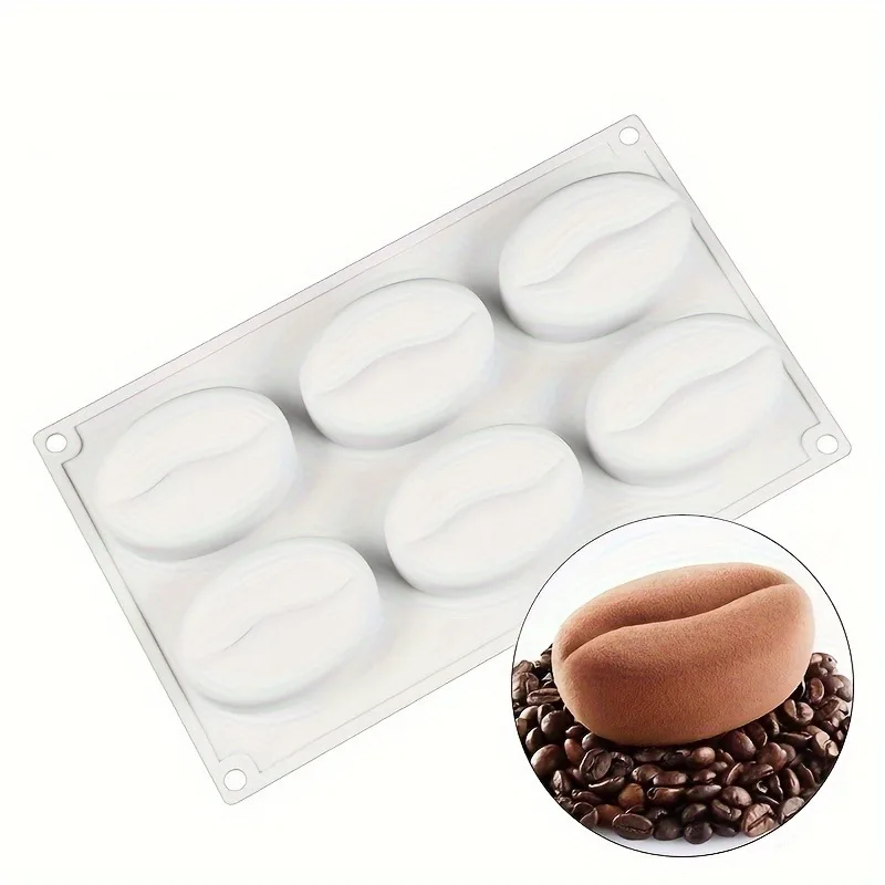 YIMINGMOLD Mini Coffee Bean Silicone Molds — 55 Cavity, Set Of 2, Perfect For DIY Candy, Chocolate & Cake Decorating!
