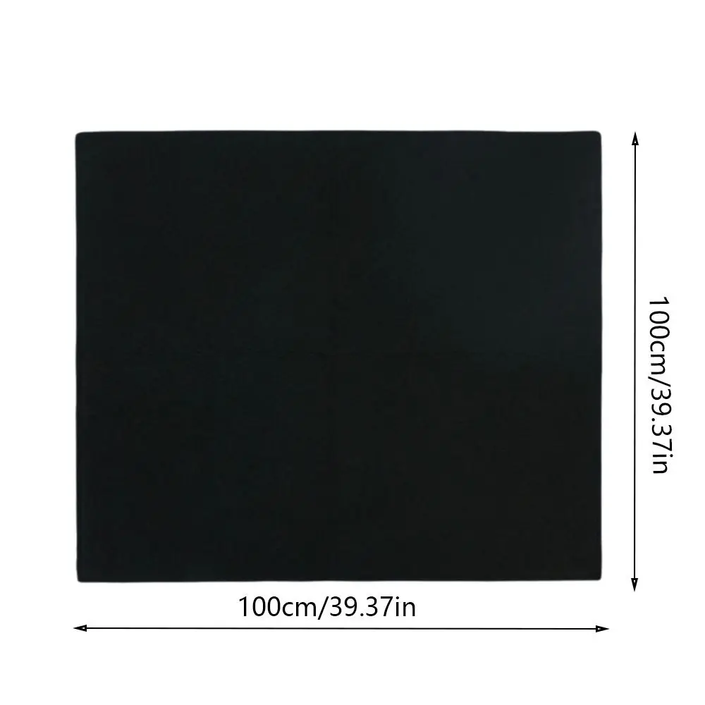 100*100cm Carbon Fiber Felt Black Fireproof Welding Protective Blanket Flame-retardant High-temperature Resistant