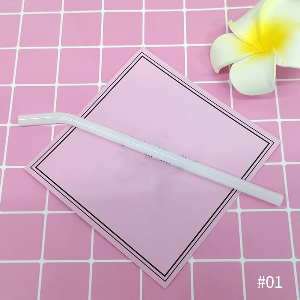 Eco-Friendly Multi-Color Reusable Glass Drinking Straws