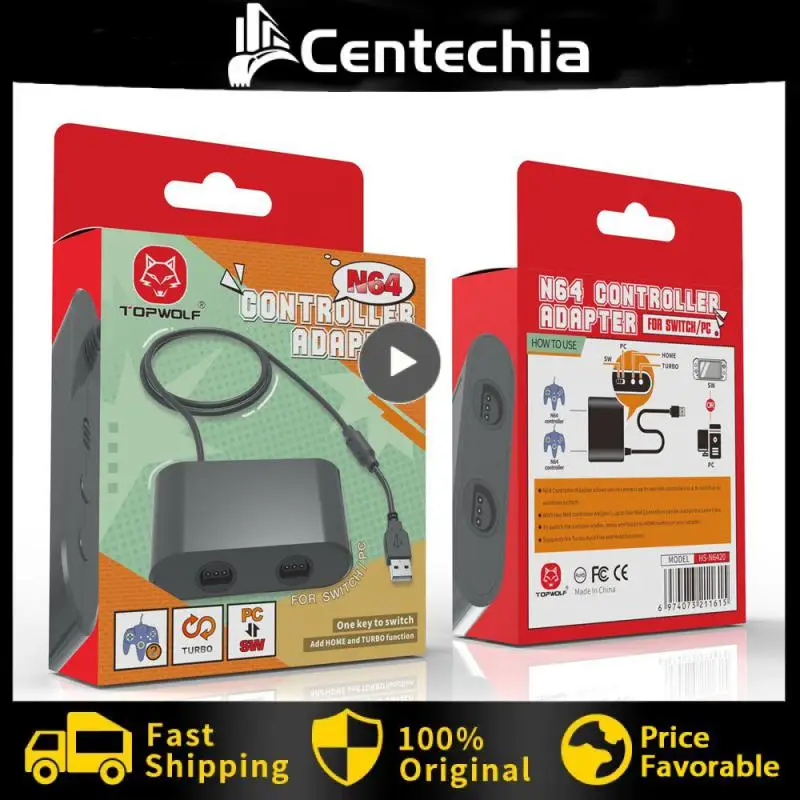 Convertitore Adattatore Usb Per Switch 64/Oled Modello Pc Windows Controller Adapter Gamepad Gaming Converter Adapter Per N64