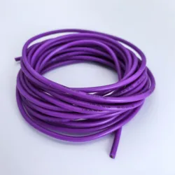 Premium Silicone Electric Wire - Soft, Flexible, High - Temperature Resistant Tin - Copper (3 Meters/10 Feet) - 26 AWG (Purple)