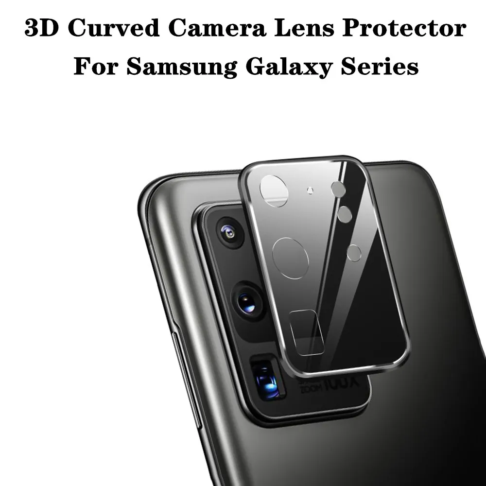 3D Curved Lens Protector For Samsung Galaxy S21 S20 S20FE Ultra Plus 5G Camera Cover For Samsung Galaxy A32  A52 S22 A53 Glass best screen guard for mobile