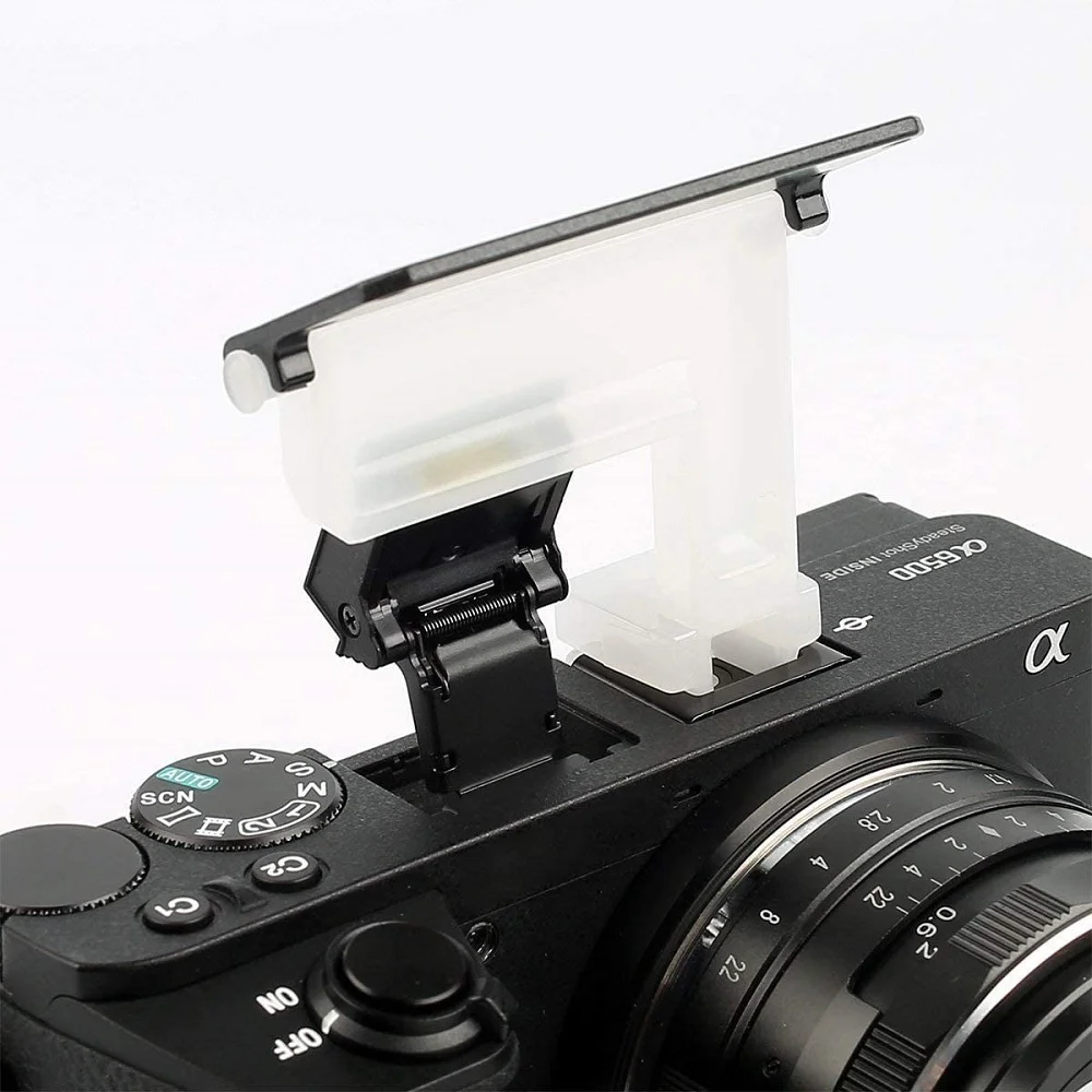 Mcoplus 4 Color 4 in 1 Camera Flash Diffuser Cover for SONY A6500 A6400 A6300 A6100 A6000 NEX6 NEX7 DSLR Flash Bounce Diffuser