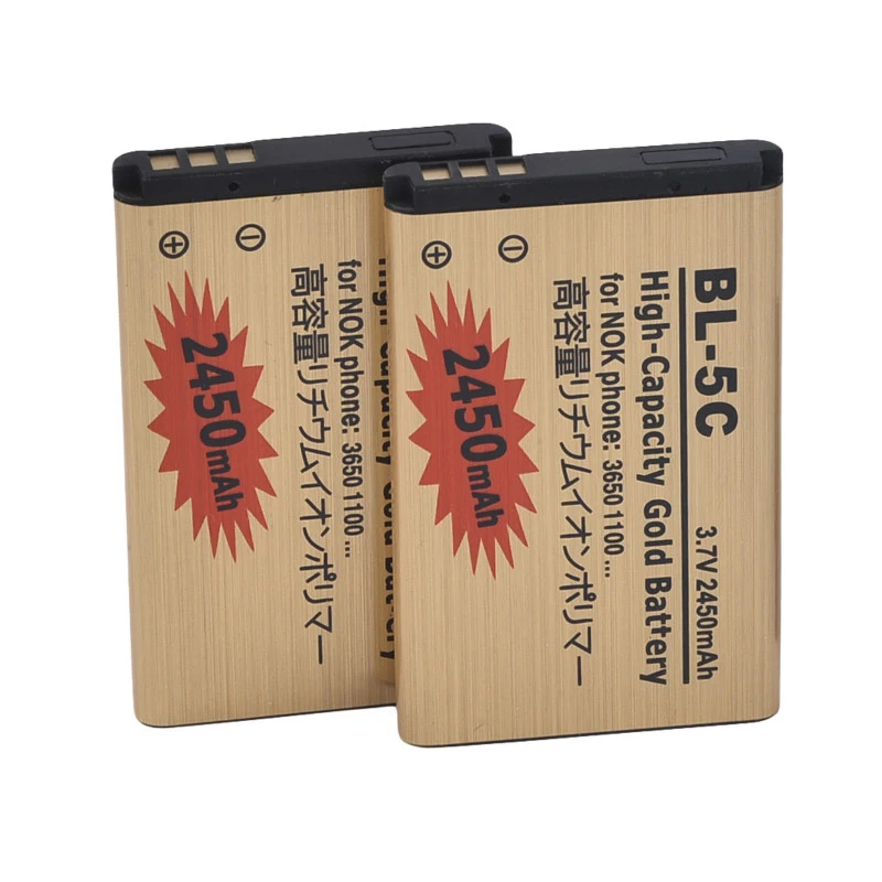 Phone Battery High Capacity BL-5C Battery for Nokia 2610 1100 1110 1112 1116 6230 6630 N70 N71 N72 N91 E60