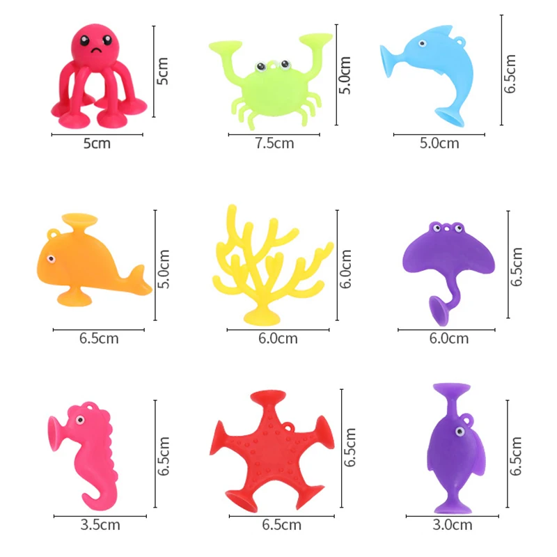 9pcs-Marine animal